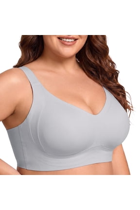Plus Size Everyday Bras for Women Full Coverage Soft Sleep Wirefree Bras New Upgrade,Size 2XL