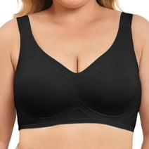 Daystry Plus Size Soft Wirefree Bras for Women Full Coverage No Underwire Everyday Comfortable Seamless Bras