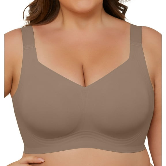 Daystry Smooth Wireless Bras for Women No Underwire Comfort Seamless Bras Full Coverage Everyday Bra New Upgrade