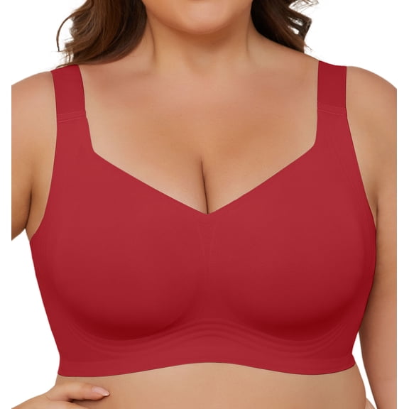 Daystry Smooth Wireless Bras for Women No Underwire Comfort Seamless Bras Full Coverage Everyday Bra New Upgrade