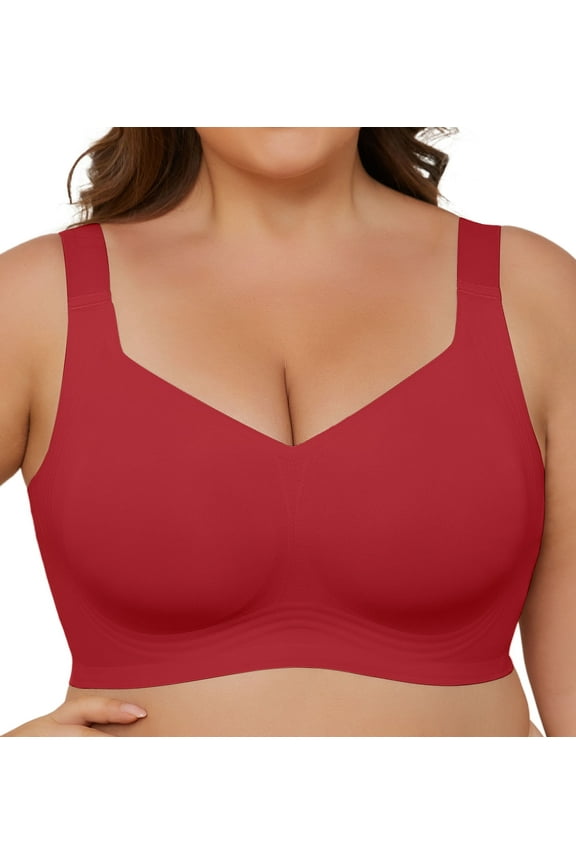 Smooth Wireless Bras for Women No Underwire Comfort Seamless Bras Full Coverage Everyday Bra New Upgrade