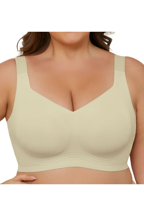 Smooth Wireless Bras for Women No Underwire Comfort Seamless Bras Full Coverage Everyday Bra New Upgrade