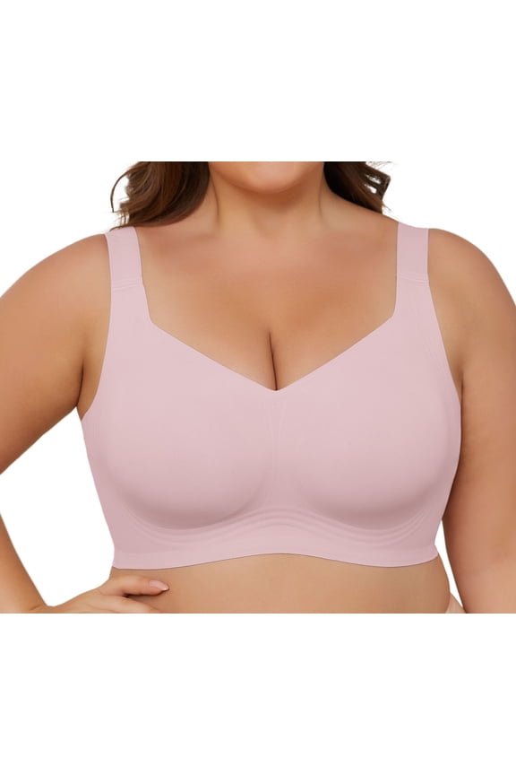Smooth Wireless Bras for Women No Underwire Comfort Seamless Bras Full Coverage Everyday Bra New Upgrade