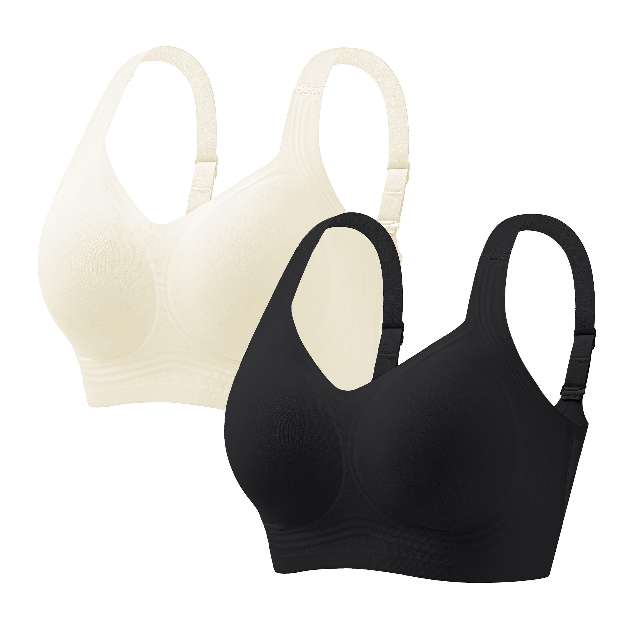 Daystry Smooth Wireless Bras for Women No Underwire Comfort Seamless ...