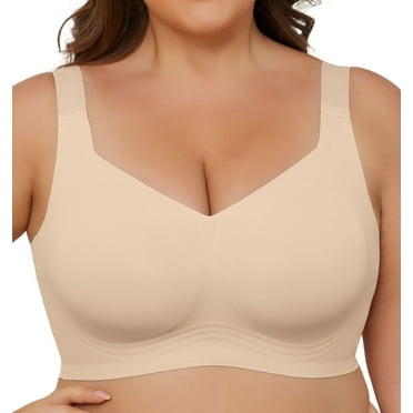 Daystry Smooth Wireless Bras for Women No Underwire Comfort Seamless Bras Full Coverage Everyday Bra New Upgrade