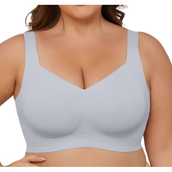 Daystry Smooth Wireless Bras for Women No Underwire Comfort Seamless Bras Full Coverage Everyday Bra New Upgrade