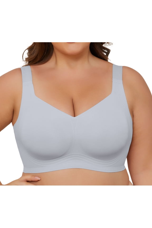 Smooth Wireless Bras for Women No Underwire Comfort Seamless Bras Full Coverage Everyday Bra New Upgrade