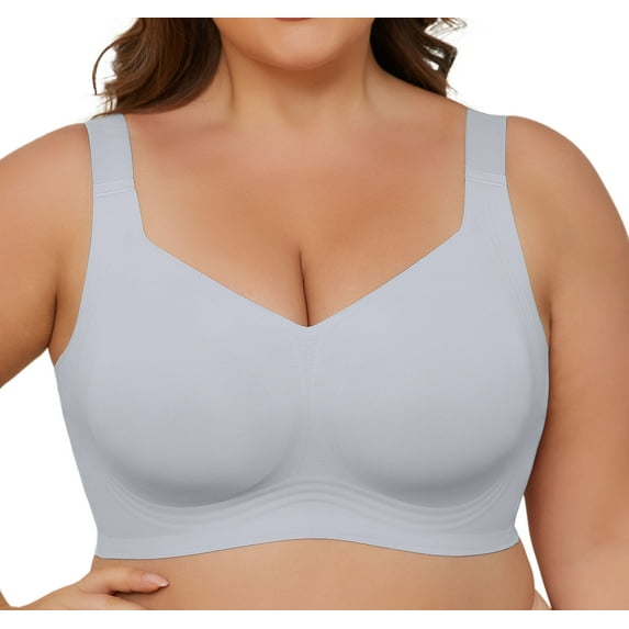 Daystry Smooth Wireless Bras for Women No Underwire Comfort Seamless Bras Full Coverage Everyday Bra New Upgrade