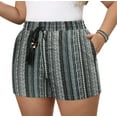 thumbnail image 1 of Daystry Women Casual Shorts Drawstring Summer Comfy Elastic Waist Lightweight Shorts Pull On Short with Pockets, 1 of 15