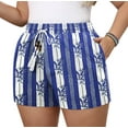thumbnail image 1 of Daystry Women Casual Shorts Drawstring Summer Comfy Elastic Waist Lightweight Shorts Pull On Short with Pockets, 1 of 15