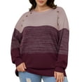 thumbnail image 1 of Daystry Women's Oversized Long Sleeve Casual Knit Pullover Sweater Pullover, 1 of 8