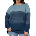 thumbnail image 1 of Daystry Women's Oversized Long Sleeve Casual Knit Pullover Sweater Pullover, 1 of 8