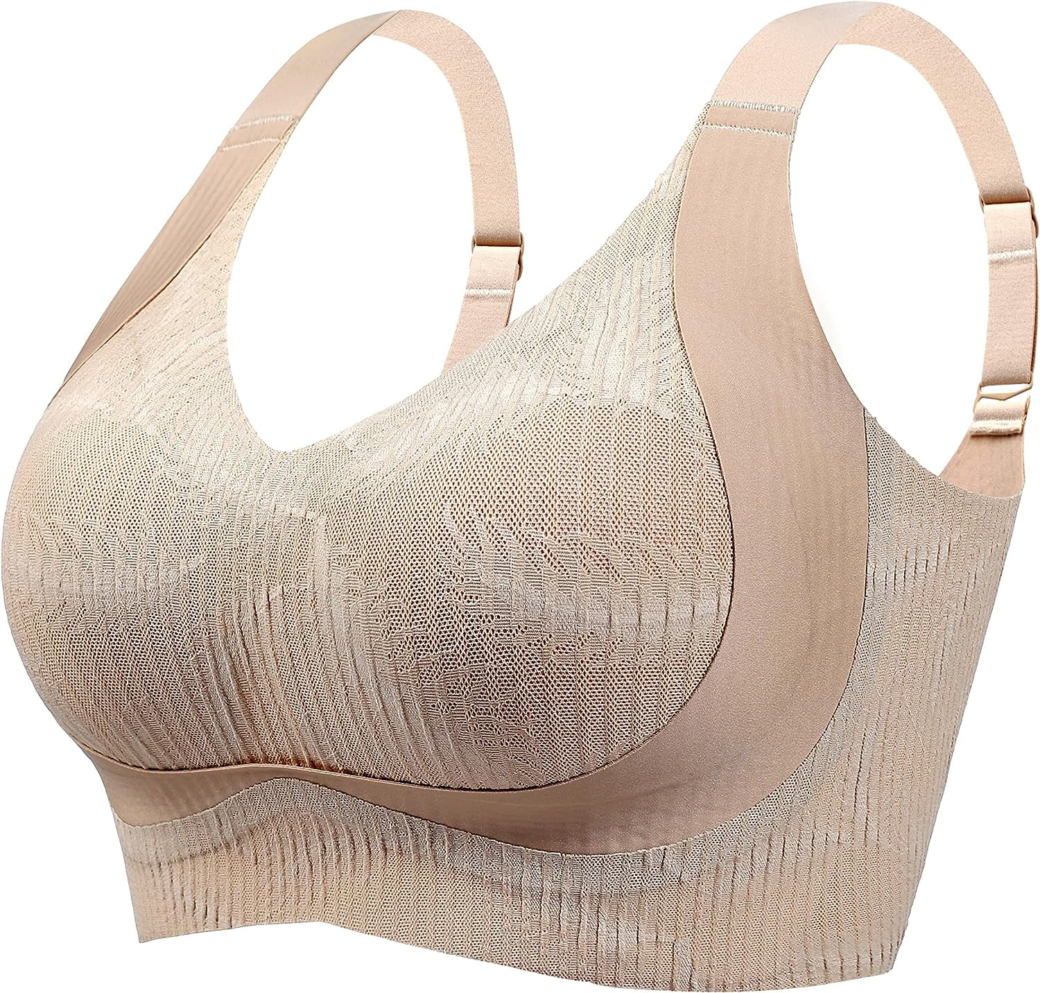 Women's Warner's RA2231A No Side Effects Wirefree Contour Bra (Cashmere  Blue L) 