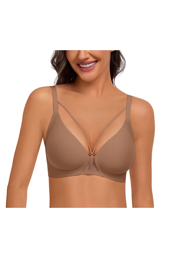 Womens Bras Wireless Seamless Bra No Underwire Push Up Full Coverage Comfort Everyday T-Shirt Bra