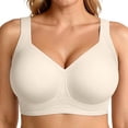 thumbnail image 1 of Daystry Womens Plus Size Wireless Bra Supportive Seamless Bras Full Coverage Push Up Comfortable No Underwire Tshirt Bras, 1 of 1