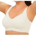 thumbnail image 1 of Daystry Womens Plus Size Wireless Bra Supportive Seamless Bras Full Coverage Push Up Comfortable No Underwire Tshirt Bras, 1 of 9