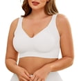 thumbnail image 1 of Daystry Womens Plus Size Wireless Bra Supportive Seamless Bras Full Coverage Push Up Comfortable No Underwire Tshirt Bras, 1 of 11