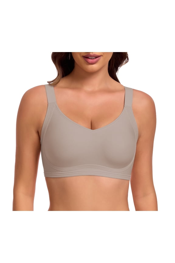 Womens Seamless Supportive Wireless Bras Push Up Full Coverage Comfortable No Underwire Bras