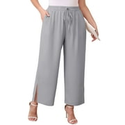 Daystry Womens Wide Leg Lounge Pants High Waisted Drawstring Casual Lightweight Loose palazzo pants with Pockets