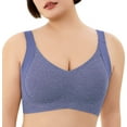 thumbnail image 1 of Daystry Womens Wireless Bras Full Coverage Comfortable Seamless Everyday Bras Soft Light Support Bras, 1 of 5