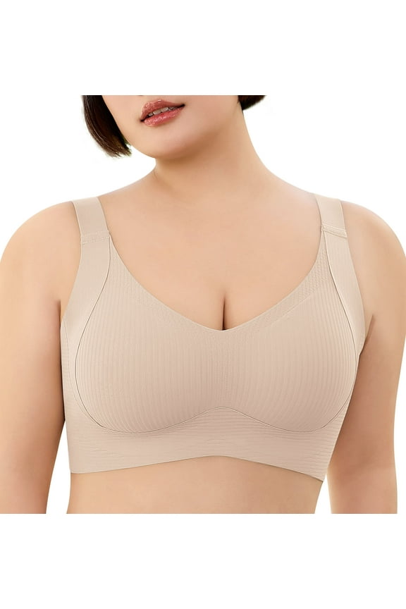 Womens Wireless Bras Full Coverage Comfortable Seamless Everyday Bras Soft Light Support Bras