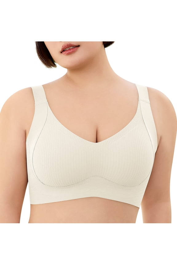 Womens Wireless Bras Full Coverage Comfortable Seamless Everyday Bras Soft Light Support Bras