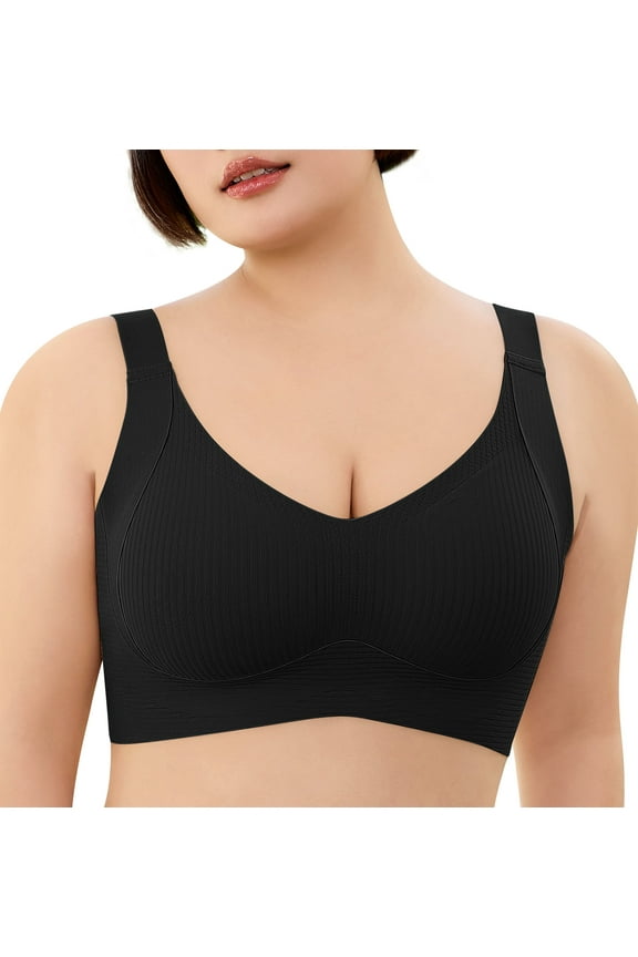 Womens Wireless Bras Full Coverage Comfortable Seamless Everyday Bras Soft Light Support Bras