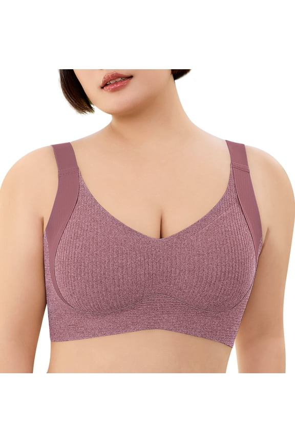 Womens Wireless Bras Full Coverage Comfortable Seamless Everyday Bras Soft Light Support Bras
