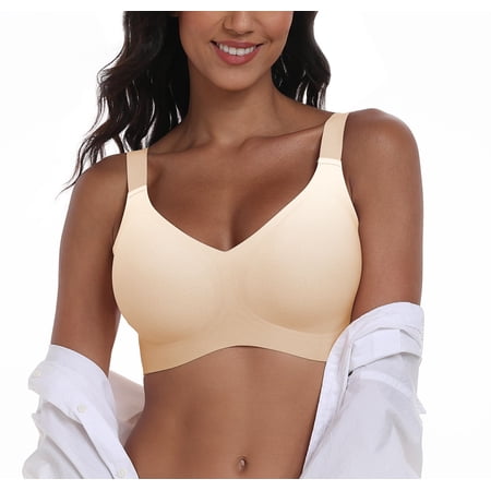 Daystry Womens Wireless Bras No Underwire Push Up Bra Comfort Seamless Supportive Full Coverage Everyday Bras Gradient Color with Bra Extender price history and forecast - Daystry