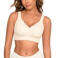 thumbnail image 1 of Daystry Womens Wireless Bras Push Up Bra Comfort Seamless Full Coverage Supportive Everyday Bras, 1 of 8