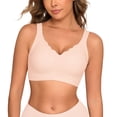 thumbnail image 1 of Daystry Womens Wireless Bras Push Up Bra Comfort Seamless Full Coverage Supportive Everyday Bras, 1 of 12