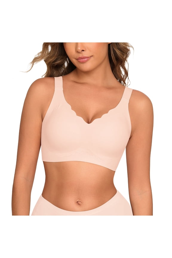 Womens Wireless Bras Push Up Bra Comfort Seamless Full Coverage Supportive Everyday Bras