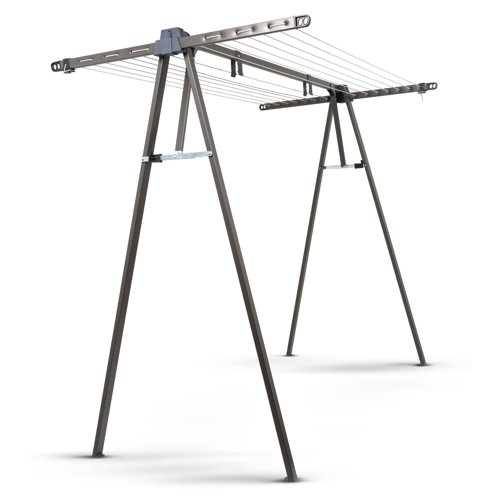 Daytek Portable "AFrame" Clothesline, Steel, IndoorOutdoor, 72 feet Drying Space, Asteroid