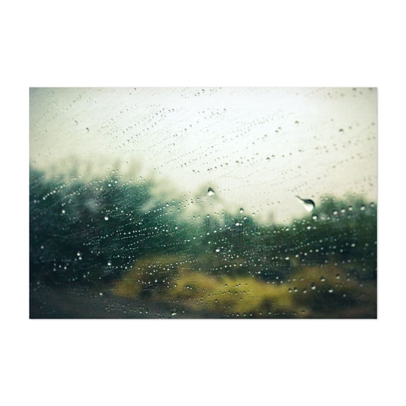 Daytime Desert Rain on Car Window - Scottsdale Arizona Photography Abstract Nature Scenic Minimalist Landscape Vintage Unframed Wall Art Print 4 x 6 inches