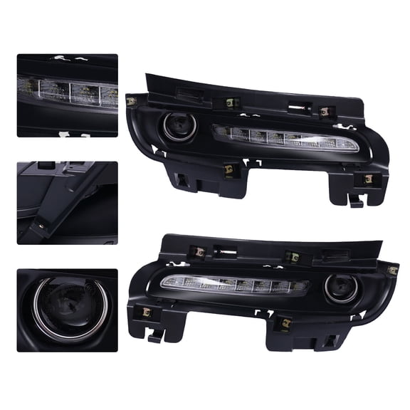 Daytime Running Fog Lights Assembly LED DRL For Jeep Grand Cherokee SRT8 2012-16