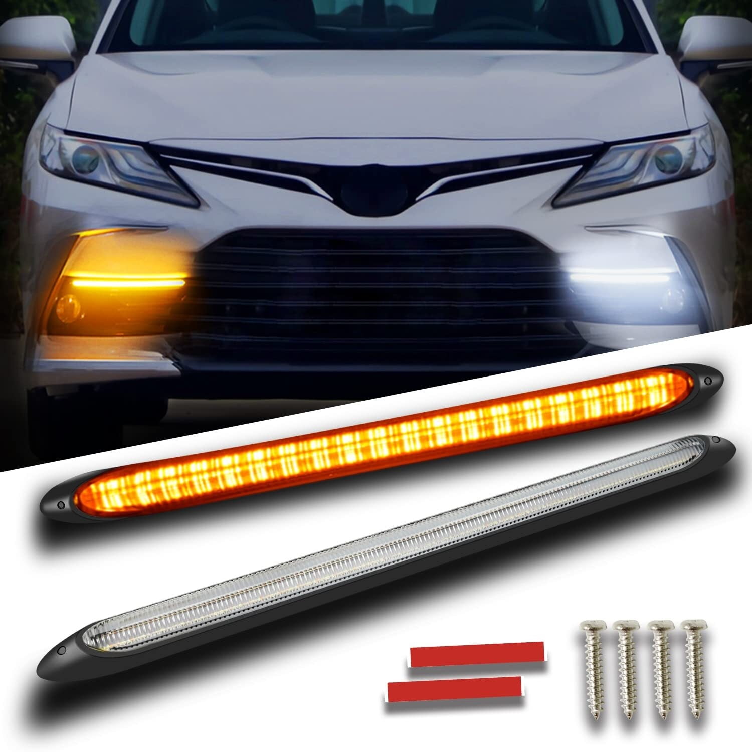 Front Rear Lights Daytime Running Light 6in Super Bright for Auto Car Motorcycle ...