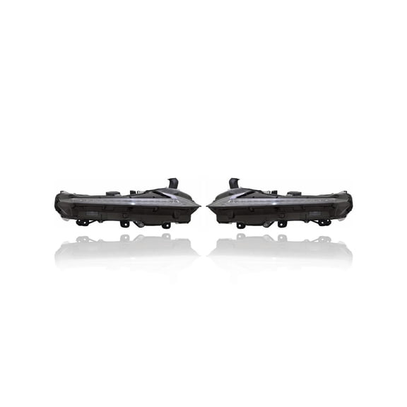 Daytime Running Light - Compatible/Replacement for '15-21 Lexus NX200T/300/300h With F-Sport Package - LED Triple Beam - Pair, Left Driver + Right Passenger Set - CAPA - 8161078050, 8162078050