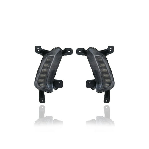 Daytime Running Light - Compatible/Replacement for '17-18 Hyundai Elantra Sedan (Exclude Sport Model) - LED - Pair, Left Driver + Right Passenger Set - 92208F2100, 92207F2100 CAPA