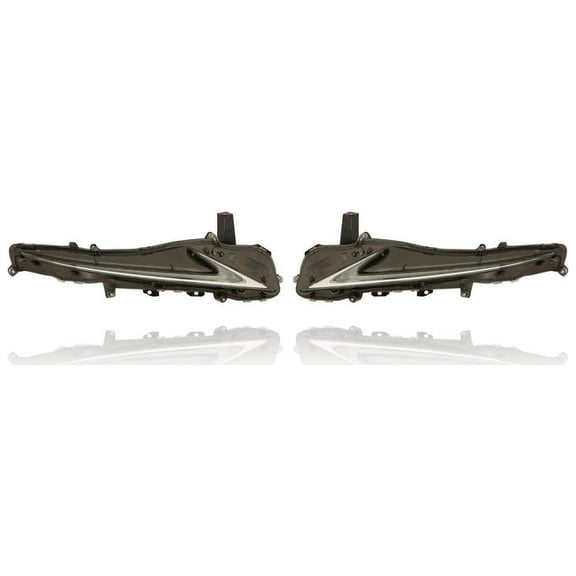 Daytime Running Light - Compatible/Replacement for '17-20 Lexus 250/350/300, 17-17 IS200t - Halogen With Adaptive Headlamp - Pair, Left Driver + Right Passenger Set - 8161053100, 8162053100