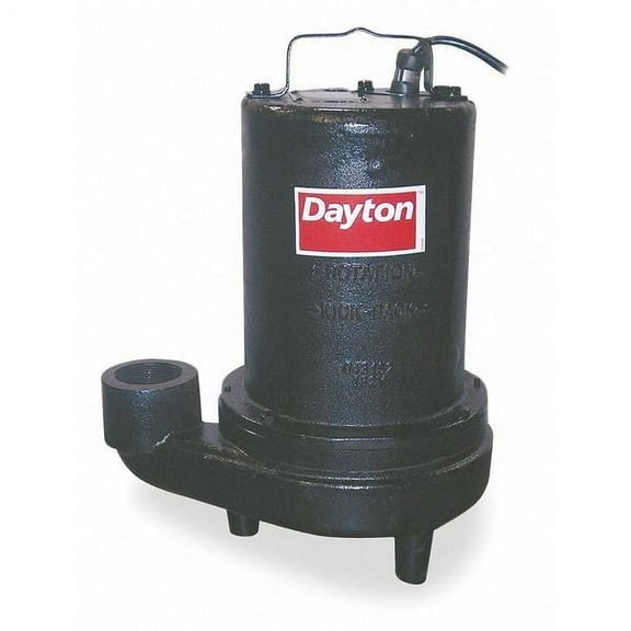 Dayton 1/2 HP Effluent Pump,No Switch Included 4LE10