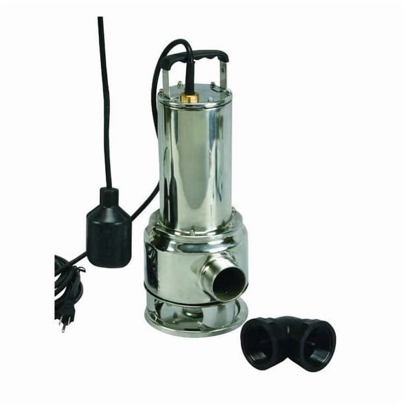 Effluent Pump,Submersible,1/3HP,2 In NPT 4HDZ8
