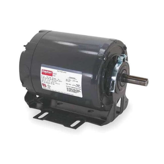 Dayton 50 Hz Motor,1/4 HP,1450,110/220,48,ODP 6XH63BA