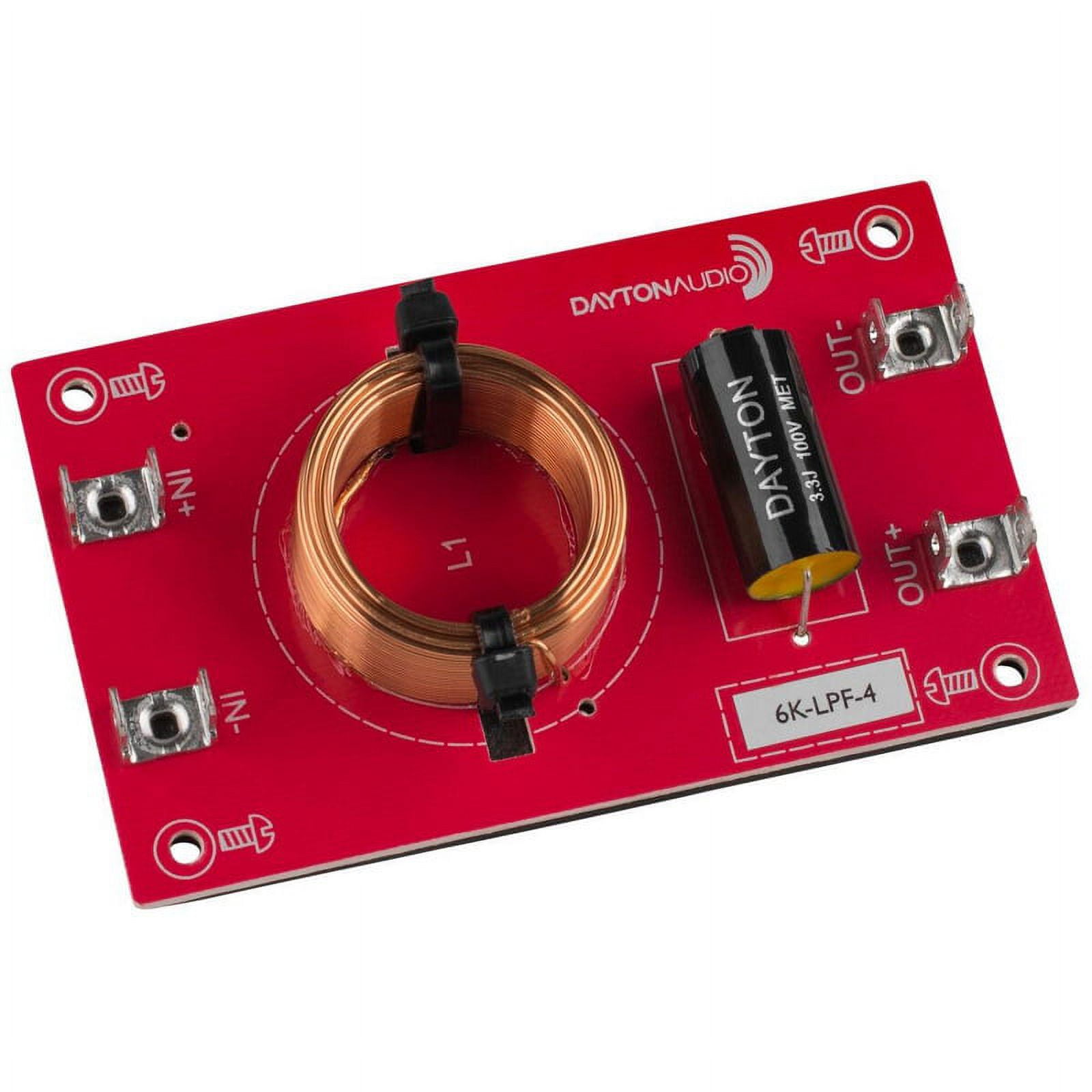 Dayton Audio 6kLPF4 Low Pass Speaker Crossover 6,000 Hz 12 dB/Octave