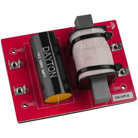 Dayton Audio 700-HPF-8 High Pass Speaker Crossover 700 Hz 12 dB/Octave