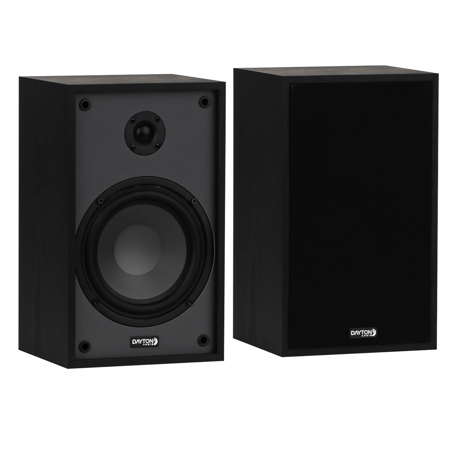 Dayton Audio Classic B65 Bookshelf/Surround Speaker Set with 6-1/2-In. Woofers, 2 Count (Black)