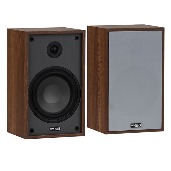 Dayton Audio Classic B65 Bookshelf/Surround Speaker Set with 6-1/2-In. Woofers, 2 Count (Oak), B65Oak