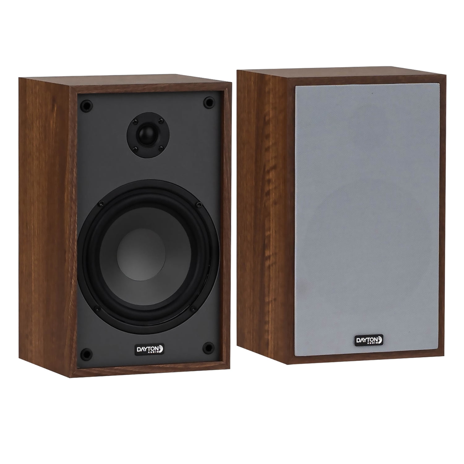 Dayton Audio Classic B65 Bookshelf/Surround Speaker Set with 6-1/2-In. Woofers, 2 Count (Oak)