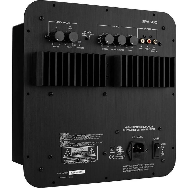 Dayton Audio SPA500 500W Subwoofer Plate Amplifier - Walmart.com