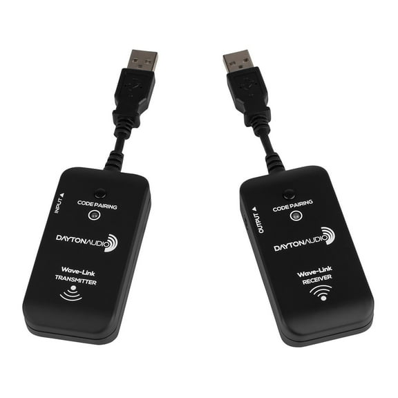 Dayton Audio Wave-LinkWLS FM Transmitter w/ Receiver for Subs and Speakers