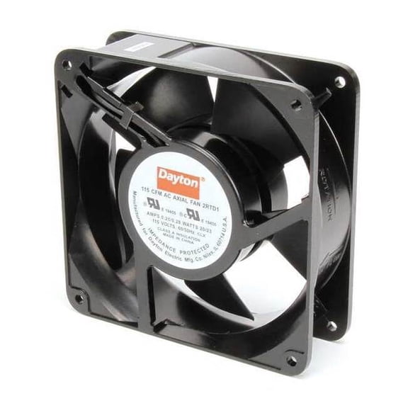 Dayton Axial Fan, Square, 115V AC, 1 Phase, Aluminum, 4 11/16 in W. 2RTD1